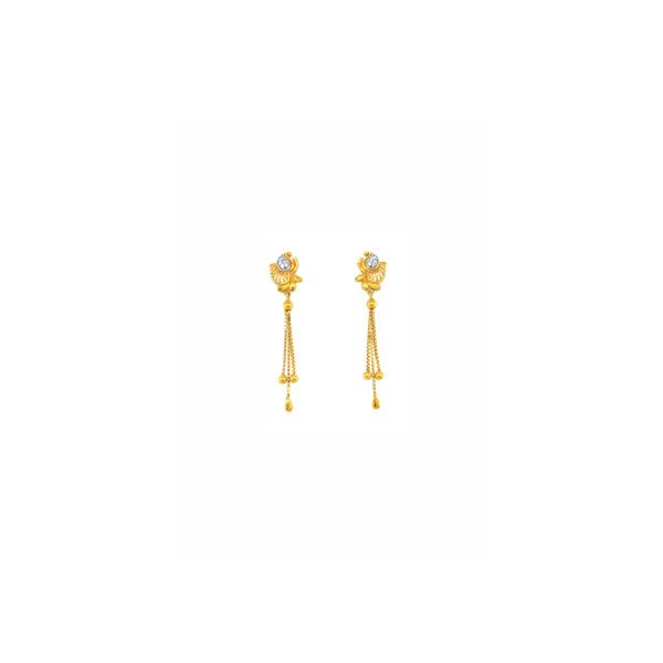 22KT Gold Drop Earrings Latest Design |Pachchigar Jewellers