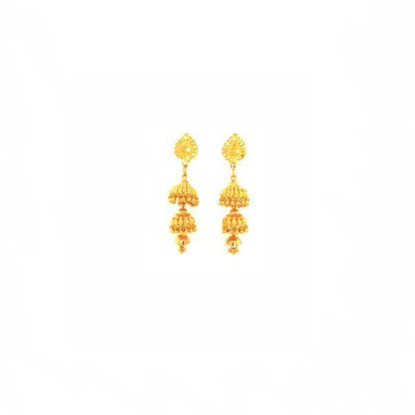 Delicate 22K Gold Earrings for Women – Elegant Jewelry