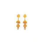 Delicate 22K Gold Earrings for Women – Elegant Jewelry