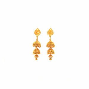 Delicate 22K Gold Earrings for Women – Elegant Jewelry