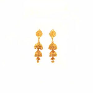Delicate 22K Gold Earrings for Women – Elegant Jewelry