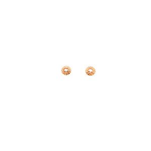 Floral 18K Gold Stud Earrings – Nature-Inspired Elegance