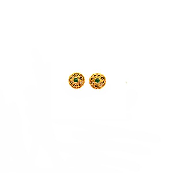 Festive Wear 22K Gold Earrings – Perfect for Puja & Celebrations