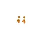 Temple-Inspired 22K Gold Earrings – Traditional Charm with Modern Finish