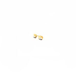 Elegant 22K Gold Studs with Blue Detailing – Daily Wear