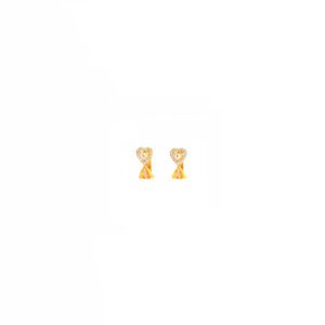 Office Wear 22K Gold Earrings – Sleek and Subtle Design