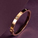 Cartier 18K Rose Gold Diamond Bracelet for Men & Women