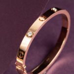 Cartier 18K Rose Gold Diamond Bracelet for Men & Women
