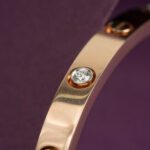 Cartier 18K Rose Gold Diamond Bracelet for Men & Women