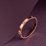 Cartier 18K Rose Gold Diamond Bracelet for Men & Women