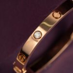 Cartier 18K Rose Gold Diamond Bracelet for Men & Women