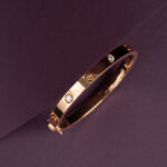 Cartier 18K Rose Gold Diamond Bracelet for Men & Women